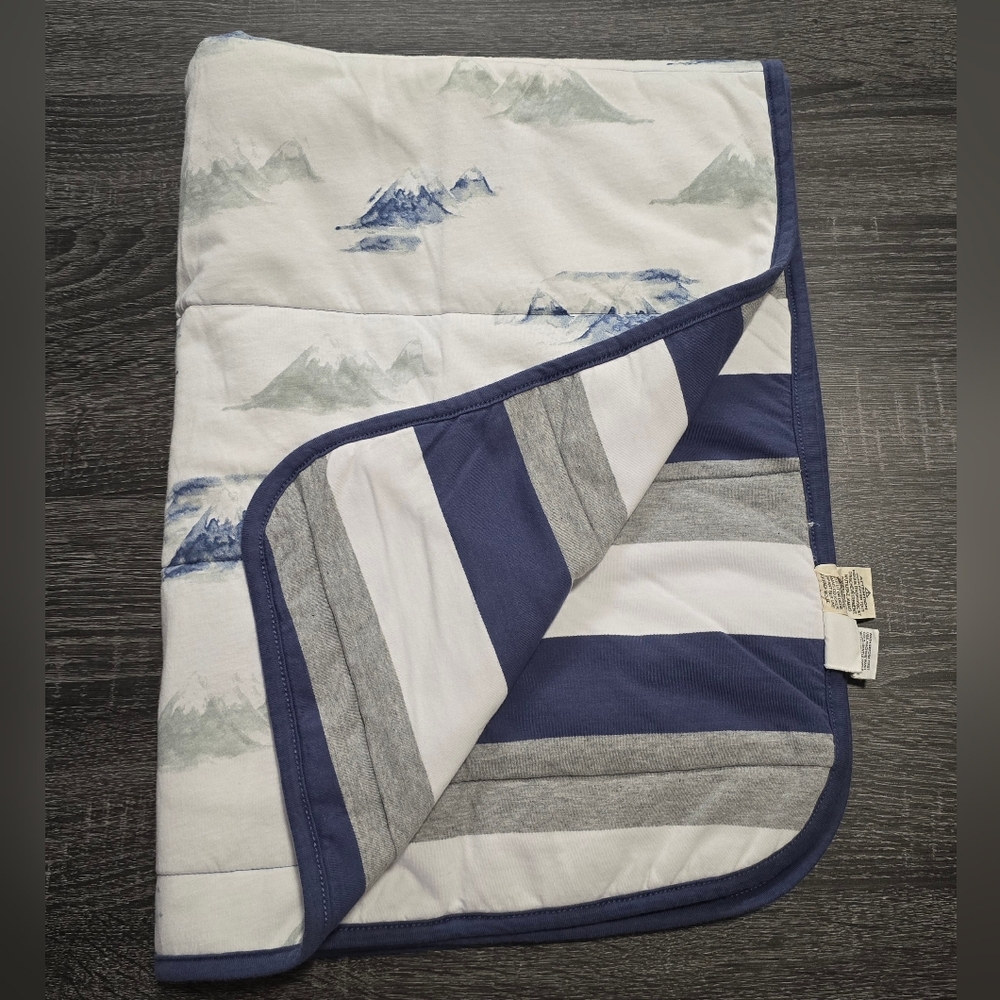 Burt's Bees Baby Reversible Watercolor Mountains Blanket